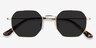 Sun Soar Doré MétalSoleil de Lunette de vue d'EyeBuyDirect, Vue Rapprochée