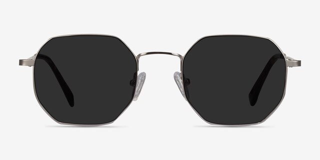 Sun Soar Argenté MétalSoleil de Lunette de vue d'EyeBuyDirect, Vue de Face