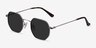 Sun Soar Argenté MétalSoleil de Lunette de vue d'EyeBuyDirect, Vue d'Angle