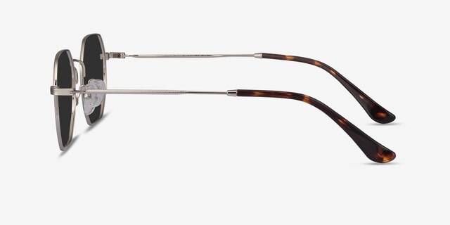 Sun Soar Argenté MétalSoleil de Lunette de vue d'EyeBuyDirect, Vue de Côté