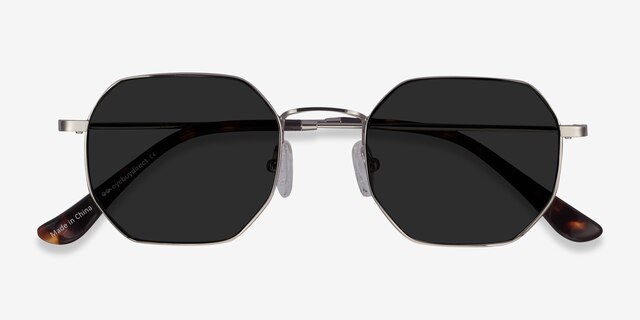 Sun Soar Argenté MétalSoleil de Lunette de vue d'EyeBuyDirect, Vue Rapprochée