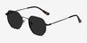 Sun Soar Noir MétalSoleil de Lunette de vue d'EyeBuyDirect, Vue d'Angle