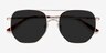 Impossible Golden MetalSunglass Frames from EyeBuyDirect, Closed View