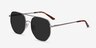 Impossible Silver MetalSunglass Frames from EyeBuyDirect, Angle View