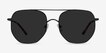Impossible Black MetalSunglass Frames from EyeBuyDirect, Front View