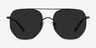 Impossible Black MetalSunglass Frames from EyeBuyDirect, Front View
