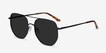 Impossible Black MetalSunglass Frames from EyeBuyDirect, Angle View