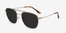 Seeker Golden MetalSunglass Frames from EyeBuyDirect, Angle View