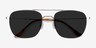Seeker Silver MetalSunglass Frames from EyeBuyDirect, Closed View