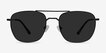Seeker Black MetalSunglass Frames from EyeBuyDirect, Front View