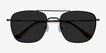 Seeker Black MetalSunglass Frames from EyeBuyDirect, Closed View