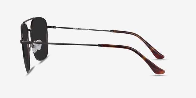 Seeker Gunmetal MetalSunglass Frames from EyeBuyDirect, Side View