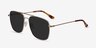 Blaze Golden MetalSunglass Frames from EyeBuyDirect, Angle View