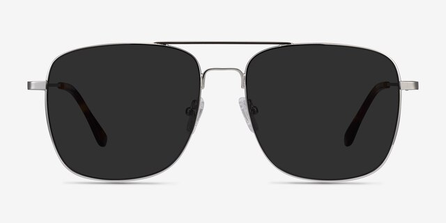 Blaze Silver MetalSunglass Frames from EyeBuyDirect, Front View