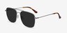 Blaze Silver MetalSunglass Frames from EyeBuyDirect, Angle View