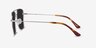 Blaze Silver MetalSunglass Frames from EyeBuyDirect, Side View