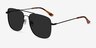 Blaze Black MetalSunglass Frames from EyeBuyDirect, Angle View
