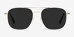 Sun Fame Golden MetalSunglass Frames from EyeBuyDirect, Front View