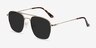 Sun Fame Golden MetalSunglass Frames from EyeBuyDirect, Angle View