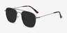 Sun Fame Silver MetalSunglass Frames from EyeBuyDirect, Angle View