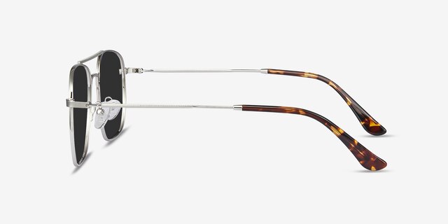 Sun Fame Silver MetalSunglass Frames from EyeBuyDirect, Side View