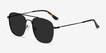 Sun Fame Black MetalSunglass Frames from EyeBuyDirect, Angle View