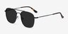 Sun Fame Black MetalSunglass Frames from EyeBuyDirect, Angle View