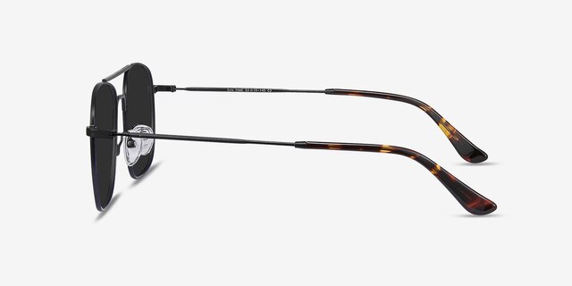 Sun Fame Black MetalSunglass Frames from EyeBuyDirect, Side View