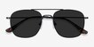 Sun Fame Black MetalSunglass Frames from EyeBuyDirect, Closed View