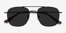 Sun Fame Black MetalSunglass Frames from EyeBuyDirect, Closed View