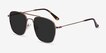 Sun Fame Rose Gold MetalSunglass Frames from EyeBuyDirect, Angle View