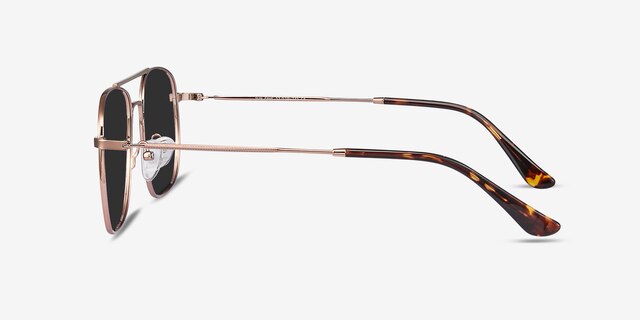 Sun Fame Or rose MétalSoleil de Lunette de vue d'EyeBuyDirect, Vue de Côté