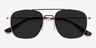 Sun Fame Or rose MétalSoleil de Lunette de vue d'EyeBuyDirect, Vue Rapprochée