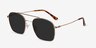 Itza Golden MetalSunglass Frames from EyeBuyDirect, Angle View