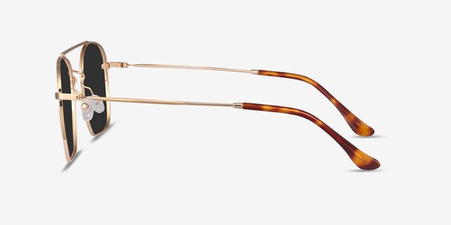 Itza Golden MetalSunglass Frames from EyeBuyDirect, Side View