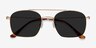Itza Golden MetalSunglass Frames from EyeBuyDirect, Closed View