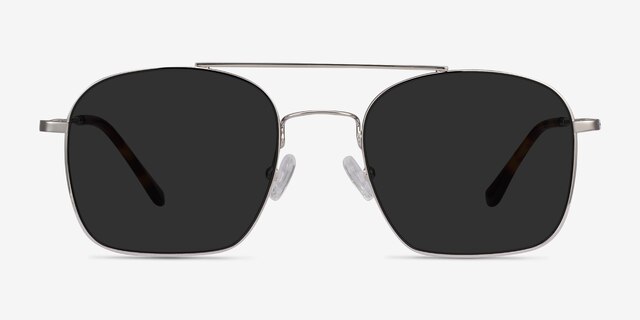 Itza Silver MetalSunglass Frames from EyeBuyDirect, Front View