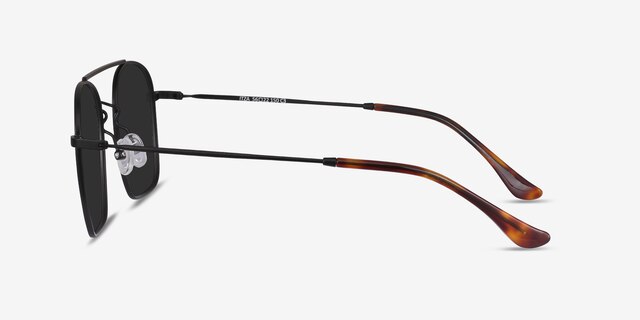 Itza Black MetalSunglass Frames from EyeBuyDirect, Side View