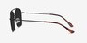 Itza Black MetalSunglass Frames from EyeBuyDirect, Side View