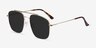 Roadtrip Golden MetalSunglass Frames from EyeBuyDirect, Angle View