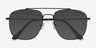 Roadtrip Noir MétalSoleil de Lunette de vue d'EyeBuyDirect, Vue Rapprochée