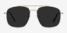 Roadtrip Copper MetalSunglass Frames from EyeBuyDirect, Front View