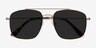 Roadtrip Copper MetalSunglass Frames from EyeBuyDirect, Closed View