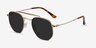 Venture Golden MetalSunglass Frames from EyeBuyDirect, Angle View