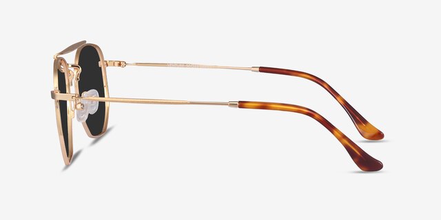 Venture Golden MetalSunglass Frames from EyeBuyDirect, Side View