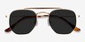 Venture Golden MetalSunglass Frames from EyeBuyDirect, Closed View