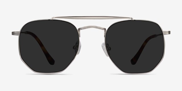 Venture Silver MetalSunglass Frames from EyeBuyDirect, Front View