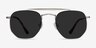 Venture Silver MetalSunglass Frames from EyeBuyDirect, Front View