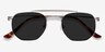 Venture Silver MetalSunglass Frames from EyeBuyDirect, Closed View