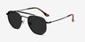 Venture Black MetalSunglass Frames from EyeBuyDirect, Angle View